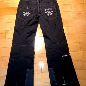 BOGNER black snow pants for girls XL